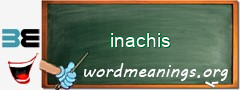 WordMeaning blackboard for inachis